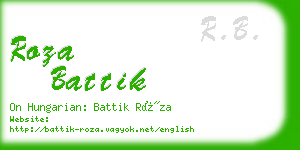 roza battik business card